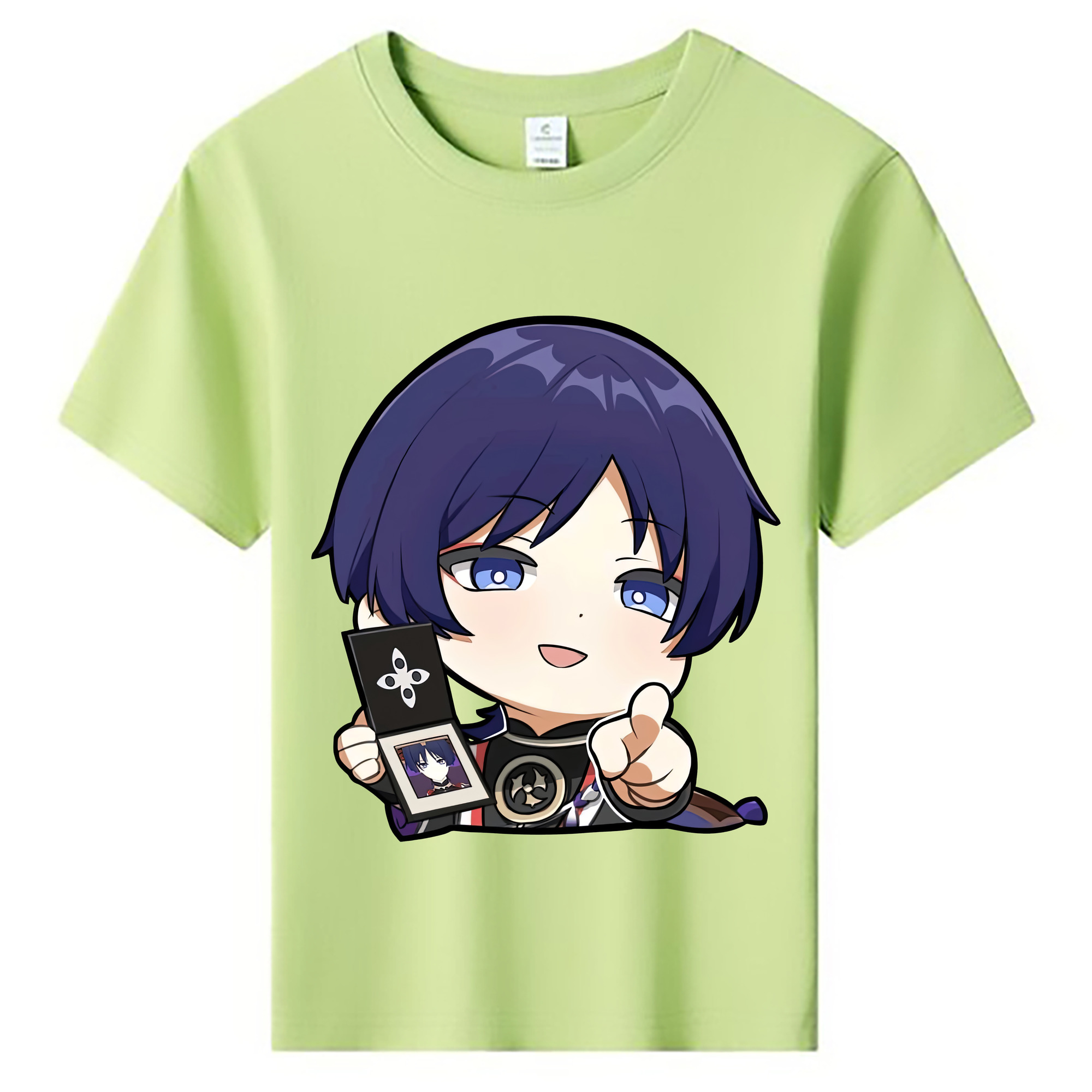 げんし神 さんペい genshin Sanpei 綿100％キッズTシャツ（フロントプリント）